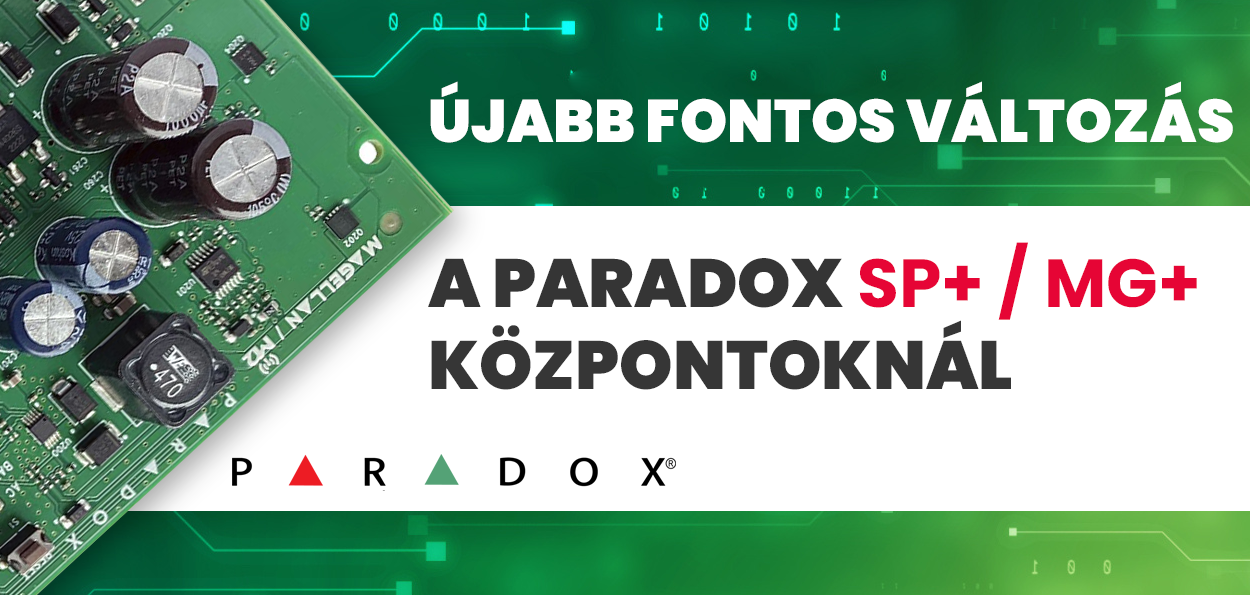 Paradox SP+ / MG+ központok